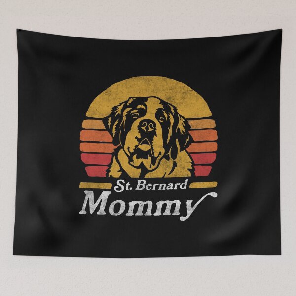 Item preview, Retro Vintage Saint Bernard Mommy designed and sold by More Cute Dogs.