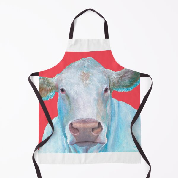 Artikelvorschau, Charolais-Kuhmalerei entworfen und verkauft von MatsonArtDesign.
