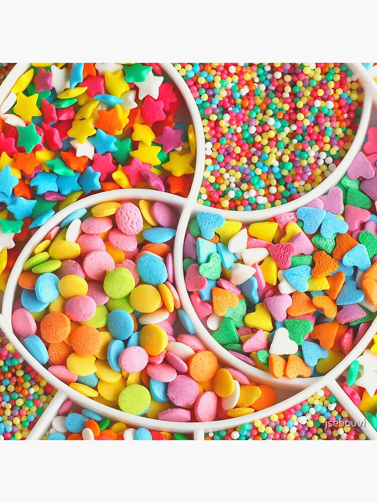 "colorful candies food" Poster for Sale by jsebouvi Redbubble