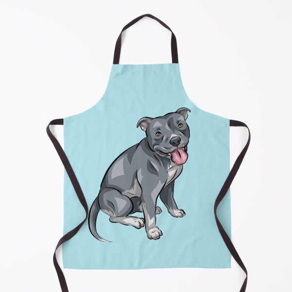 Item preview, Blue American Bully | Merle | Cute Cartoon Dog Art designed and sold by shirinsart.