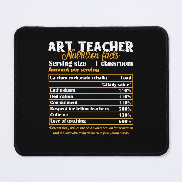 Item preview, Art Teacher - Art Teacher Nutrition Facts designed and sold by UnknownArtistt.