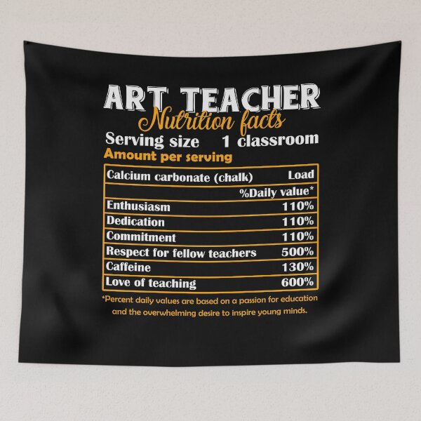 Item preview, Art Teacher - Art Teacher Nutrition Facts designed and sold by UnknownArtistt.