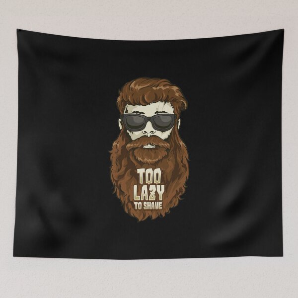 Item preview, Too Lazy To Shave Bearded Man Style Hair Growth Funny Beard designed and sold by Andy8891.