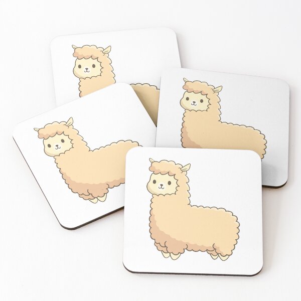 Item preview, Llama Alpaca Cute Kawaii Style Drawing designed and sold by Delightfully Cynical.