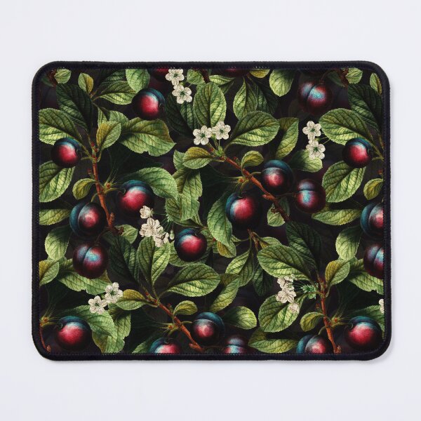 Item preview, Vintage Mysterious Midnight Plums Fruit Botanical Night Garden Nightgarden designed and sold by UtArt.