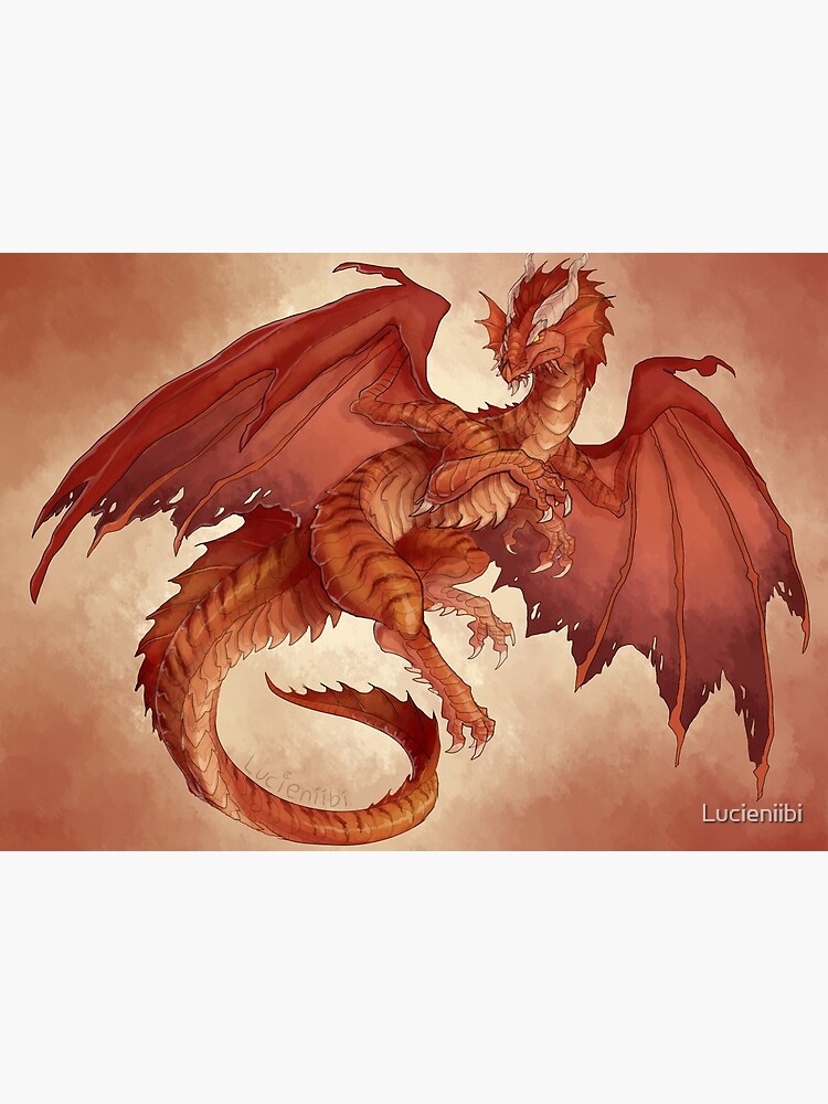 DnD Ancient Red Dragon" Art Board Print for Lucieniibi Redbubble