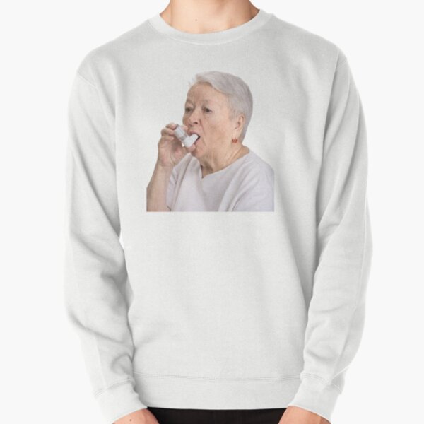 Item preview, Old Lady with Inhaler designed and sold by sophiapetrillo.