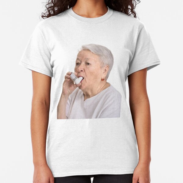 Old Lady with Inhaler Classic T-Shirt