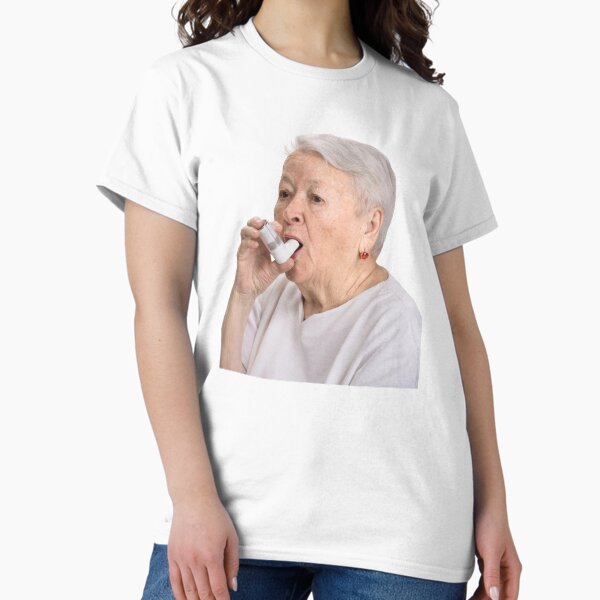 Item preview, Old Lady with Inhaler designed and sold by sophiapetrillo.