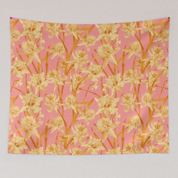 Item preview, Romantic Watercolor Daffodil Pattern designed and sold by Sketchbook Designs.
