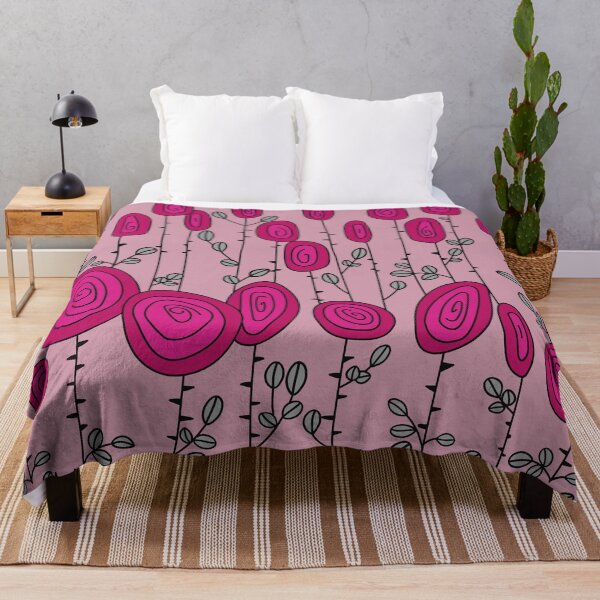 Item preview, Pink Rose Field Pattern designed and sold by Hic21.