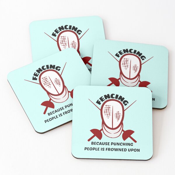 Item preview, Fencing Because Punching People Is Frowned Upon - Funny Fencer Saying designed and sold by shopaminute.