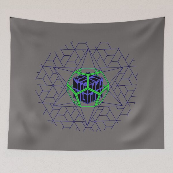 Item preview, Dodecahedron Blue&Green designed and sold by createVisions.