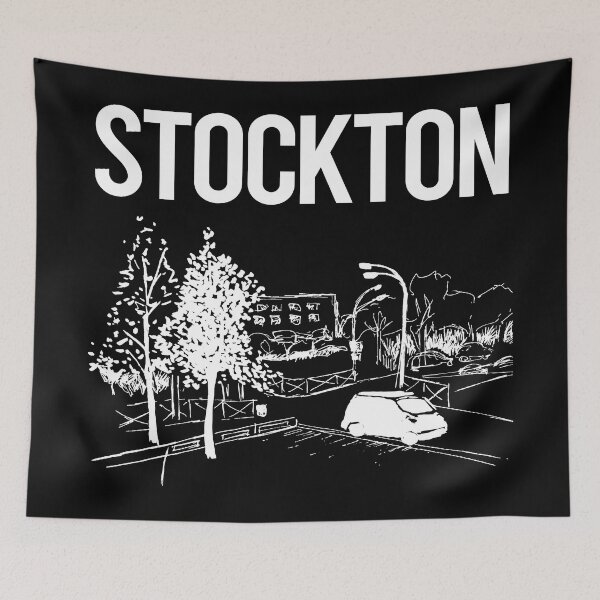 Item preview, Street Sketch Stockton designed and sold by bettyn9wp.
