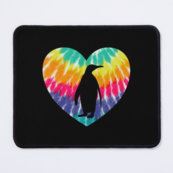 Item preview, Penguin Heart With Tie dye Print For Penguin Lover designed and sold by JokeGysen.