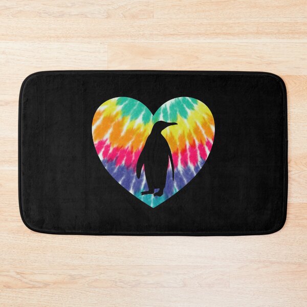 Item preview, Penguin Heart With Tie dye Print For Penguin Lover designed and sold by JokeGysen.