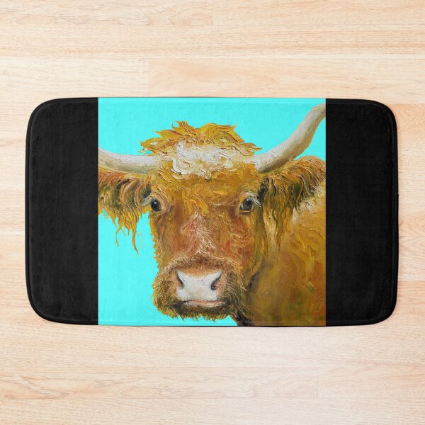 Item preview, Brown cow with horns designed and sold by MatsonArtDesign.