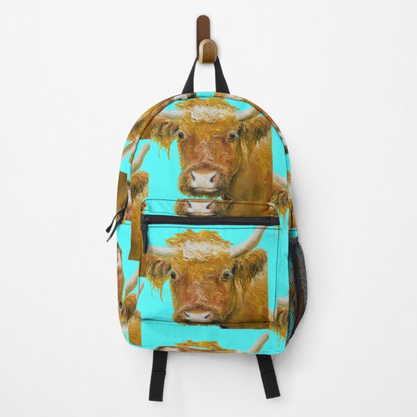 Item preview, Brown cow with horns designed and sold by MatsonArtDesign.