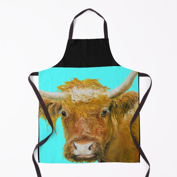 Item preview, Brown cow with horns designed and sold by MatsonArtDesign.