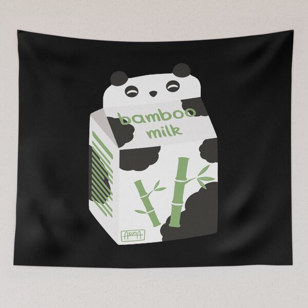 Item preview, panda milk carton designed and sold by akuma-does-art.