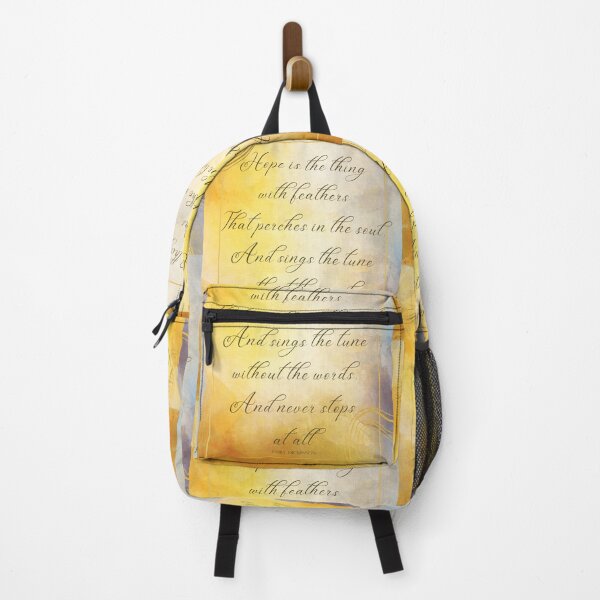 Item preview, Emily Dickinson - Hope is the thing with feathers That perches in the soul And sings the tune without the words And never stops At all - Gorgeous Golden Sunrise Sunset designed and sold by zicutza.