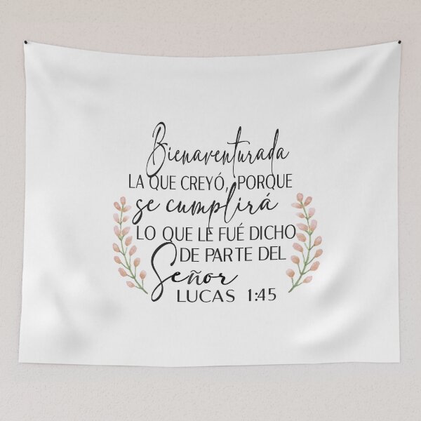 Item preview, Lucas 1:45, Spanish Bible Verse designed and sold by Aryam Quotes.