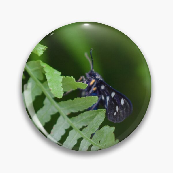 Item preview, Nine-spotted moth on green leaf designed and sold by Anastasia Kaneva.
