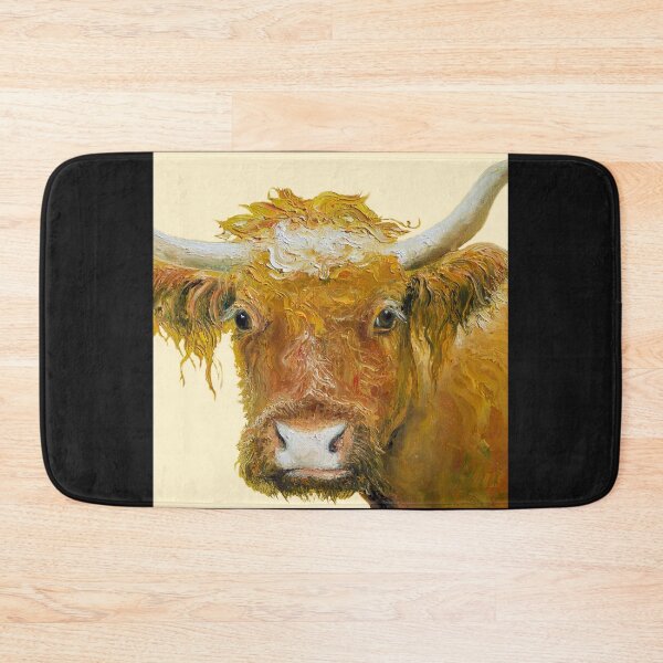 Item preview, Brown cow with horns  designed and sold by MatsonArtDesign.