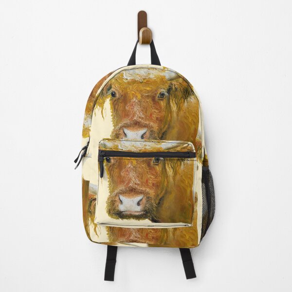 Item preview, Brown cow with horns designed and sold by MatsonArtDesign.