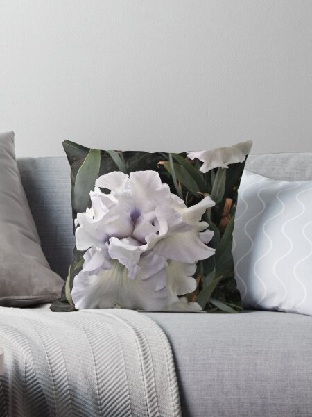 Item preview, White Iris with tiny Lavender accents designed and sold by Jane Neill-Hancock.