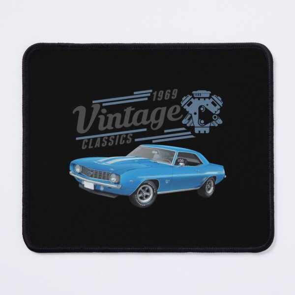 Item preview, Vintage Blue Camaro and Engine designed and sold by MatthijsRoon.