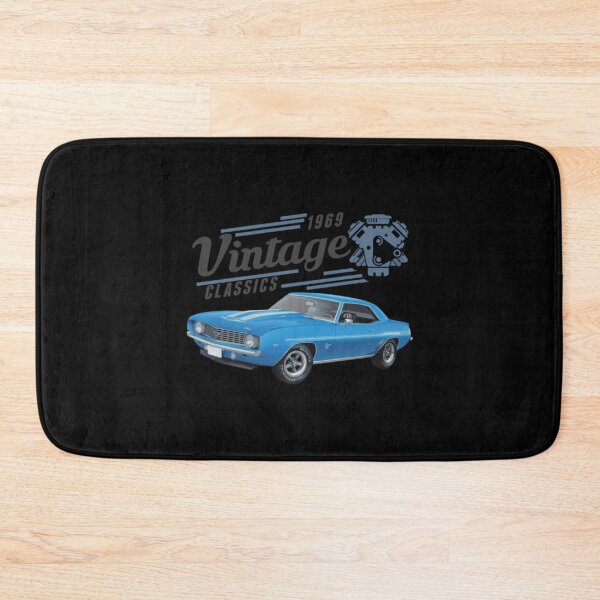 Item preview, Vintage Blue Camaro and Engine designed and sold by MatthijsRoon.