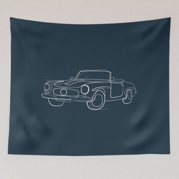 Item preview, Vintage Car Cabriolet - one line drawing designed and sold by MatthijsRoon.