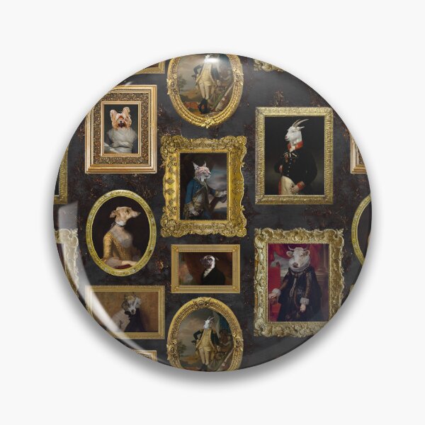 Item preview, Famous Animals - vintage museum paintings wall - pattern Nightgarden designed and sold by UtArt.