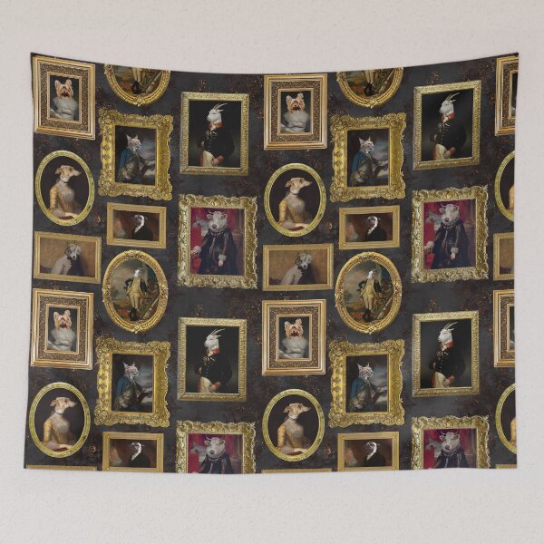 Item preview, Famous Animals - vintage museum paintings wall - pattern Nightgarden designed and sold by UtArt.