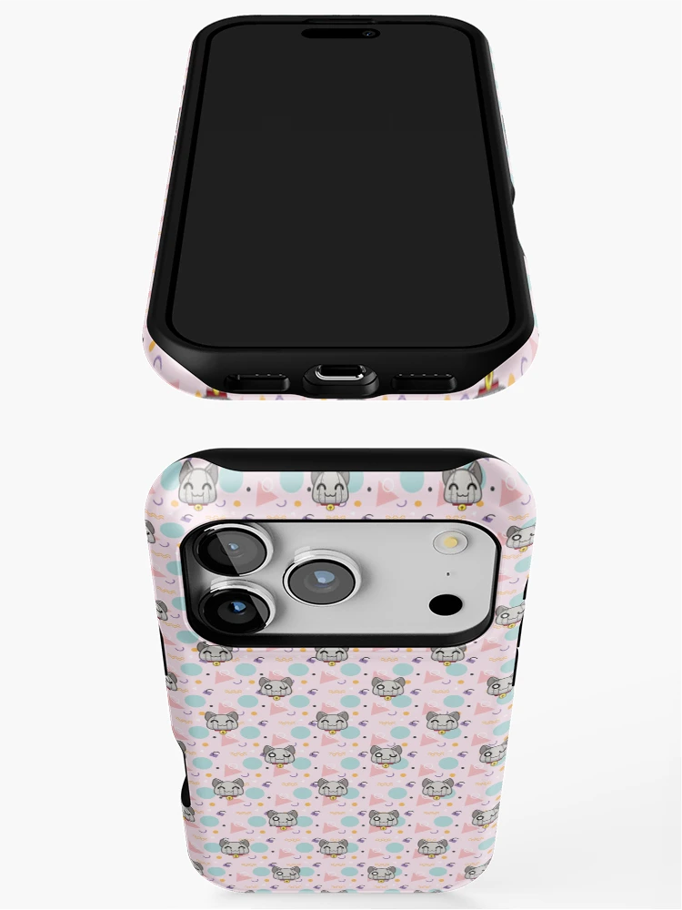 Imagen 3 de 4, Funda de iPhone con la obra Bot Pattern - Pink, diseñada y vendida por RafaLagoon.