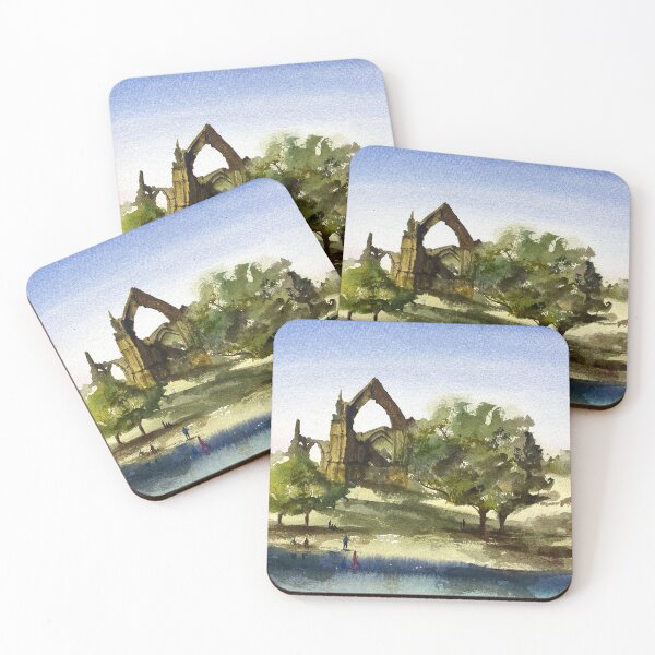 Item preview, Bolton Abbey Yorkshire Original Watercolour Artwork designed and sold by OnHeathAndMoor.
