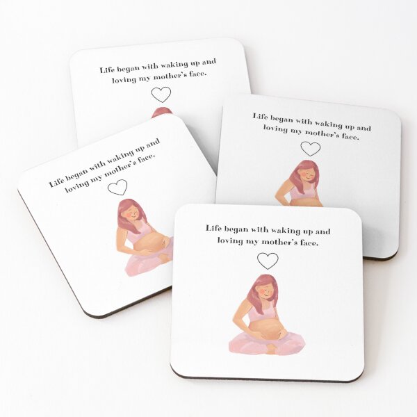 Item preview, Life began with waking up and loving my moter"s face designed and sold by dornern.