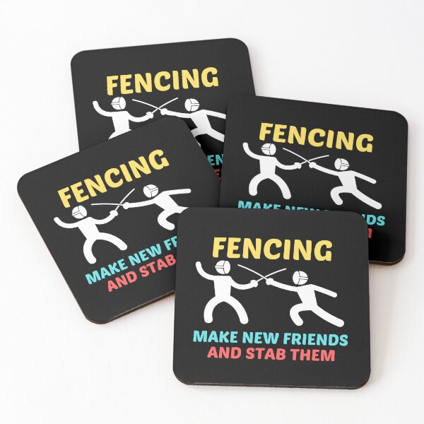 Item preview, Fencing Make New Friends And Stab Them - Funny Fencer Saying designed and sold by shopaminute.