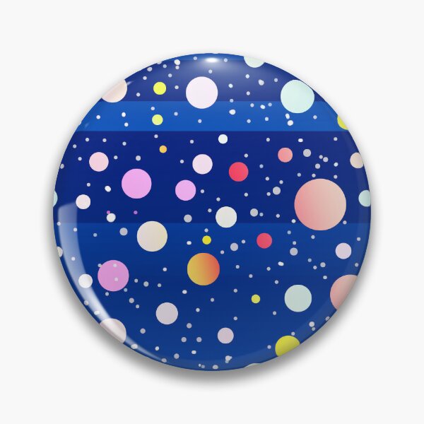 Item preview, Cobalt blue multicolor dots | Multicolor dots pattern designed and sold by lausn.