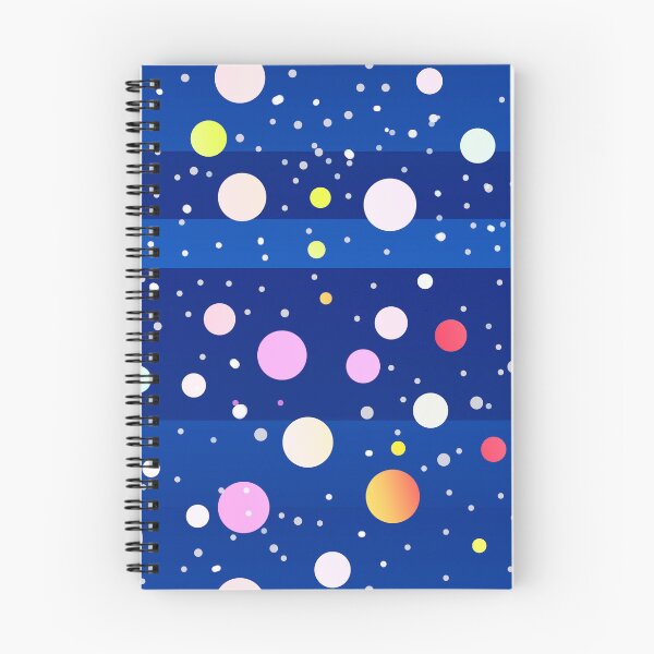 Item preview, Cobalt blue multicolor dots | Multicolor dots pattern designed and sold by lausn.