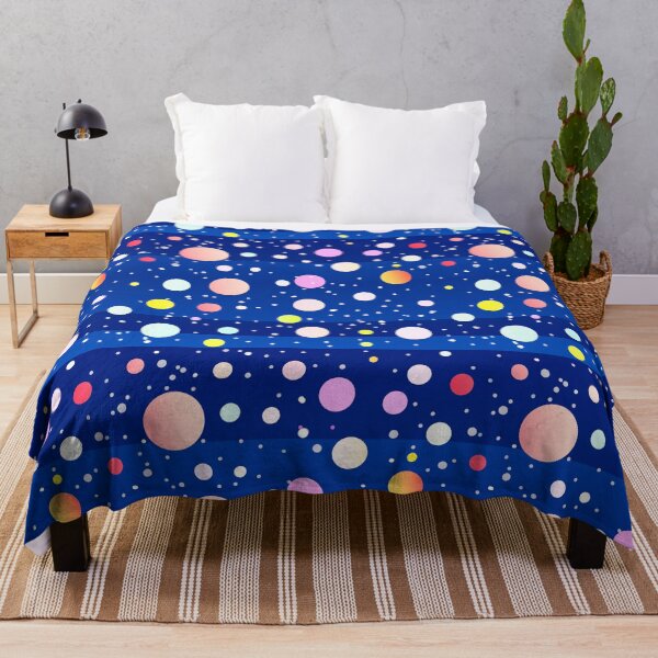 Item preview, Cobalt blue multicolor dots | Multicolor dots pattern designed and sold by lausn.