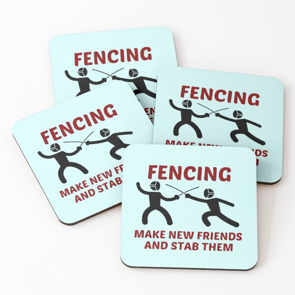 Item preview, Fencing Make New Friends And Stab Them - Funny Fencer Saying designed and sold by shopaminute.