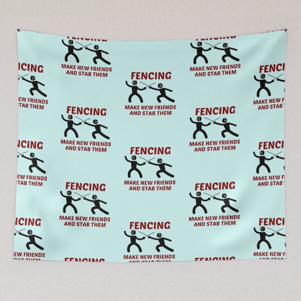 Item preview, Fencing Make New Friends And Stab Them - Funny Fencer Saying designed and sold by shopaminute.