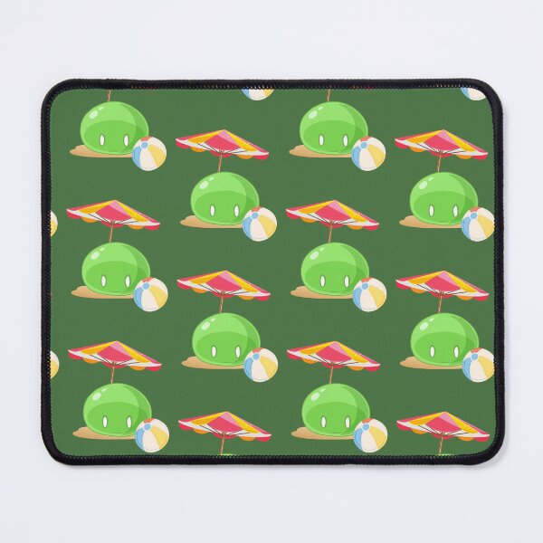 Item preview, Kawaii Green Slime on Beach | Summer Emote designed and sold by BBMarioni.