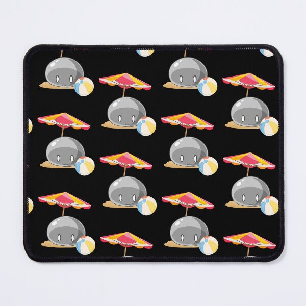 Item preview, Kawaii Silver Slime on Beach | Summer Emote designed and sold by BBMarioni.