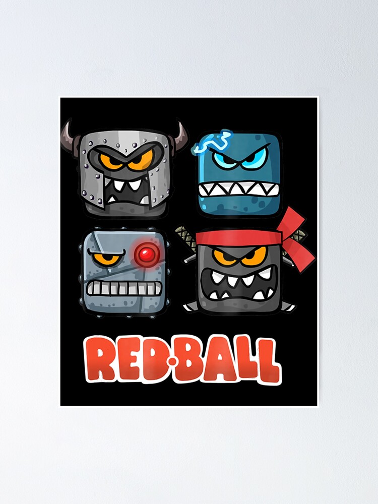 Red Ball 4 - The Box Face Sticker for Sale by impartialfurnit