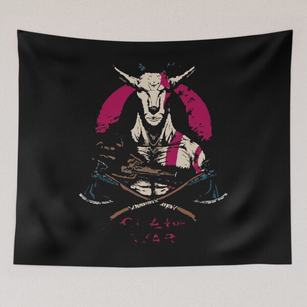 Item preview, Goat of War Funny Christmas Gift Fan designed and sold by MagnusStrom.