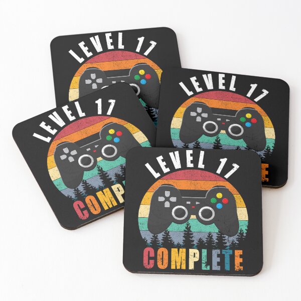 Item preview, Level 17 Complete Retro Vintage 17th Birthday Gift For Gamer designed and sold by PansyBoyd.