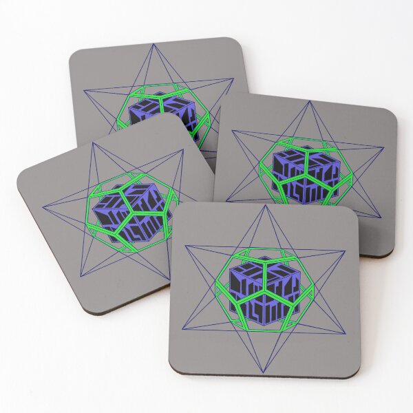 Item preview, Dodecahedron Blue&Green Stand Alone Complex designed and sold by createVisions.